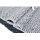 1.9m tissu haute couture velours de laine doux chevron ton gris largeur 130cm 