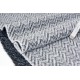 1.9m tissu haute couture velours de laine doux chevron ton gris largeur 130cm 