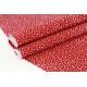 Tissu américain patchwork - petits pois blancs fond rouge x 50cm