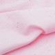Destock 2m tissu polycoton doux moucheté rose largeur 150cm 