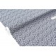 Tissu popeline coton soyeux fleuri fond gris x 50cm 