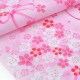 Tissu Japonais coton fleur de cerisier fond rose x 50cm 