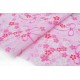 Tissu Japonais coton fleur de cerisier fond rose x 50cm 