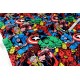 Tissu américain les super héros marvel multicolore x 50cm 