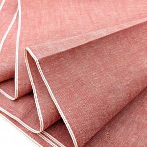 Destock 2.1m tissu japonais chambray lin coton tissé teint largeur 114cm