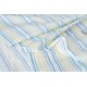 Destock 1.1m tissu jersey coton doux rayure bleu largeur 155cm