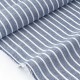 Destock 2.2m tissu coton rayure tissé gris bleuté largeur 113cm 