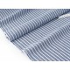 Destock 2.1m tissu coton rayure tissé gris bleuté largeur 113cm 
