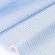 Destock 0.78m tissu coton rayure tissé bleu blanc largeur 110cm 
