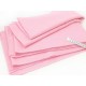Destock lot 3 coupons tissu lainage rose clair largeur 150cm