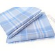 Déstock 2 coupons tissu pure laine tartan écossais souple bleu