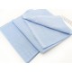 Destock 0.83m tissu coton et lin dobby souple bleu largeur 140cm