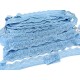 Déstock 16m dentelle élastique fluide lingerie bleu largeur 3cm