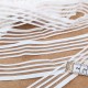 Déstock 15m élastique dentelle lingerie haute couture blanc largeur 2.5cm