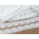 Déstock lot 20.5m dentelle élastique lingerie fluide blanche largeur 4cm