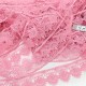 Destock 14.5m dentelle guipure fine haute couture rose largeur 3.8cm