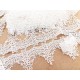 Destock 9.3m dentelle guipure fine haute couture blanche largeur 8.8cm