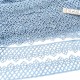 Destock lot 12.7m dentelle guipure fluide haute couture bleulargeur 3.3cm