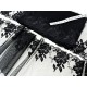 Destock 6.6m dentelle haute couture tulle brodé broderie fine largeur 20cm