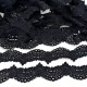Destock 6.2m dentelle guipure haute couture noir largeur 3.6cm
