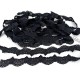 Destock 6.2m dentelle guipure haute couture noir largeur 3.6cm