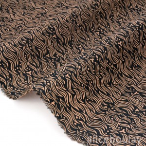 Tissu liberty tana lawn wild cats noir  0.83m