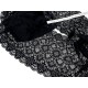 Déstock 2.2m dentelle élastique lingerie haute couture noir largeur 20cm