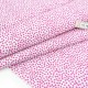 Destock 1.9m tissu batiste de coton imprimé pois rose largeur 111cm