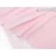 Destock 1m tissu jersey coton fluide rayure rose largeur 180cm