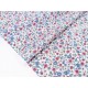 Destock 1.26m tissu japonais batiste coton fleuri largeur 113cm