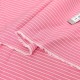 Destock 1.55m tissu coton soyeux rayures tissées rose largeur 127cm 