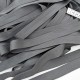 Déstock 20m ruban sergé polyester extra-doux gris largeur 2cm
