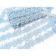Destock 13.6m dentelle guipure polyester bleu largeur 3.6cm