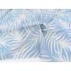 Destock 1.25m tissu lin jacquard soyeux fluide motif végétal largeur 150cm 