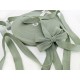 Déstock lot de 45m ruban sergé polyester doux vert gris largeur 2cm
