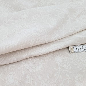Destock 2.1m tissu jersey coton fluide motif cachemire largeur 180cm