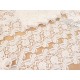 Destock 9m dentelle guipure douce polyester blanche largeur 11.5cm