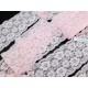 Déstock 3m dentelle élastique lingerie rose clair largeur 8.2cm