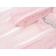 Destock 10m dentelle guipure fine haute couture rose clair largeur 6.2cm