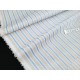 Destock 2.2m tissu chemise coton soyeux rayure tissé largeur 148cm 