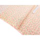 Destock 2m tissu popeline coton soyeux fleuri largeur 148cm