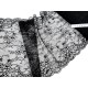 Destock 6m dentelle de calais fine haute couture noire largeur 29cm