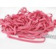 Destock lot de ruban élastique fantaisie rose largeur 1cm trace de poussière