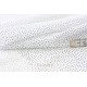 Tissu mousseline coton extra doux pois gris fond blanc x 50cm