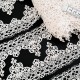 Destock 6.8m dentelle guipure fine haute couture noire largeur 6.5cm