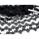 Destock 16m dentelle guipure fine haute couture noire largeur 4.3cm