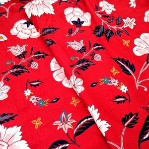 Destock 1m tissu jersey coton extra-doux fleuri largeur 170cm