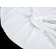 Destock 1m tissu jersey coton soyeux blanc largeur 165cm 
