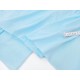 Destock 2m tissu jersey polycoton doux fluide bleu clair grande largeur 195cm