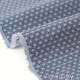 Tissu japonais popeline coton étoiles asanoha bleu fumé x50cm
